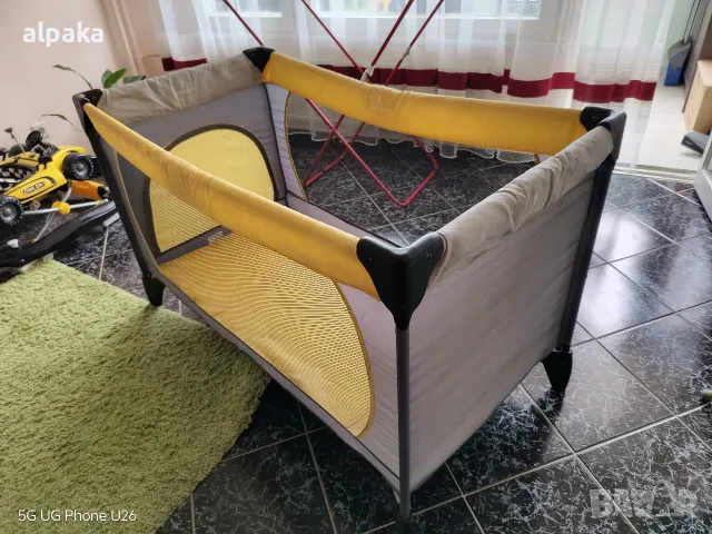Сгъваема кошара за спане и игра Hauck Dream'n Play (Жълто/Сиво) , снимка 2 - Кошарки - 56232912