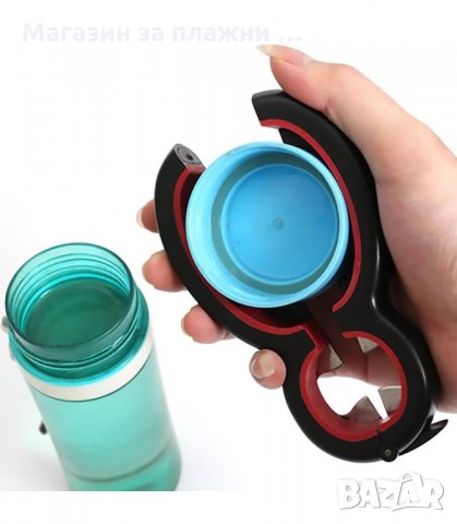 МУЛТИФУНКЦИОНАЛНА ОТВАРАЧКА 6 В 1 ОТ TPR КАУЧУК - код 2858, снимка 8 - Други - 34149409