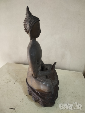 Стара статуетка -Буда, снимка 5 - Други ценни предмети - 44715515