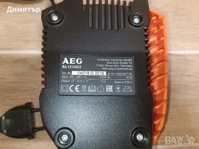 AEG AL1214G3 зарядно 12-14.4V, снимка 4 - Винтоверти - 42408972