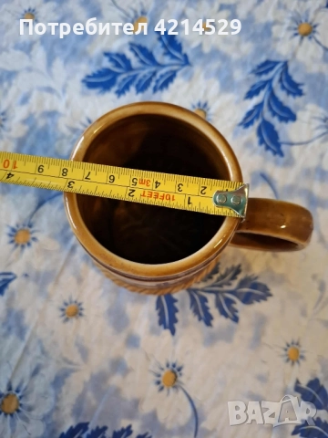 Винтидж керамична халба, снимка 4 - Антикварни и старинни предмети - 52427826