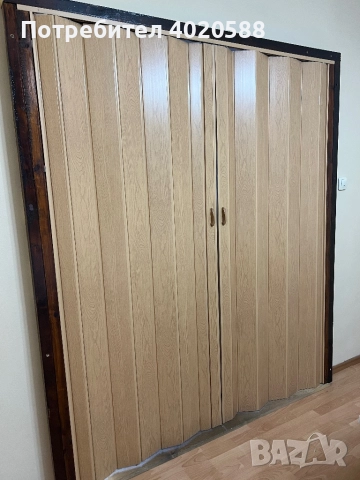 Сгъваеми врати хармоника, PVC дъб, снимка 2 - Интериорни врати - 51983252