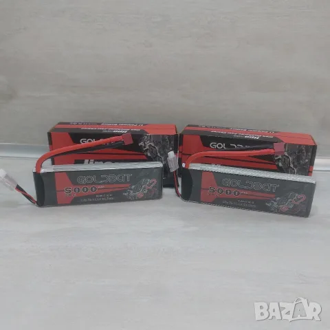 ТОП: 2 бр. Нови LiPo Батерии Goldbat 3S 11.1V 5000mAh 50C Hard Case за RC Модели