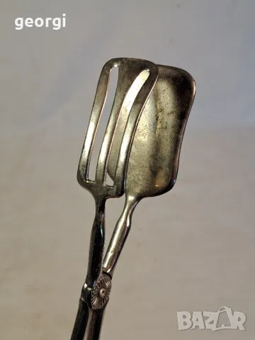 посребрена ретро щипка за салата  6/3, снимка 4 - Аксесоари за кухня - 49275314