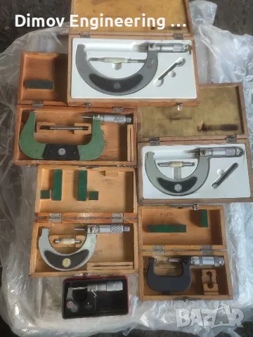 Микрометри комплект 0-150мм, снимка 2 - Други инструменти - 49009292