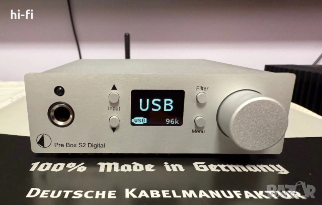Pro-Ject Pre Box S2 Digital / DAC / Preamp / Headphone amp, снимка 11 - Ресийвъри, усилватели, смесителни пултове - 52478027