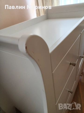 Топ Бебешки Детски Скрин Шкаф Tutti Bambini Lucas Масивно Дърво Повивалник Чекмеджета Дрехи, снимка 2 - Мебели за детската стая - 53795297