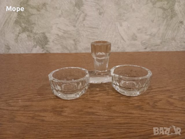 стъклена солница , снимка 1