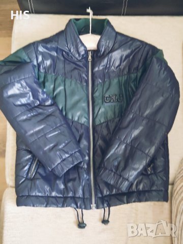 Детско яке Calvin Klein за 7-8 год. дете, синьо с подплата, снимка 2 - Детски якета и елеци - 42241993