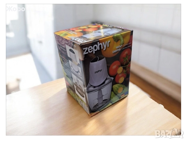 Чопър ZEPHYR ZP 1111 IG със стъклена купа ,1.5 литра, 2 скорости,Бял, снимка 6 - Чопъри и пасатори - 52723267