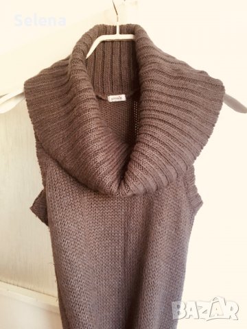 дълъг пуловер без ръкави Pimkie