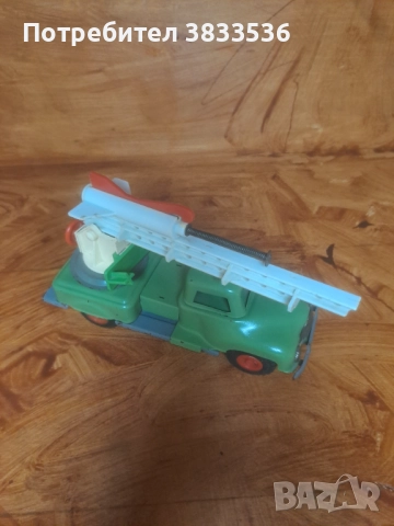 Vintage Полска соц.ламаринена играчка дтар камион Ракетоносец, снимка 7 - Коли, камиони, мотори, писти - 52345255