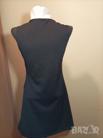 Черно-бяла еластична рокля, снимка 6 - Рокли - 40899209