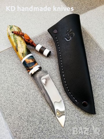 Ръчно изработен ловен нож от марка KD handmade knives ловни ножове, снимка 2 - Ловно оръжие - 39892016