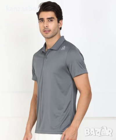 reebok men's blue polo shirt - страхотна мъжка тениска 2ХЛ КАТО НОВА, снимка 1 - Тениски - 41424514