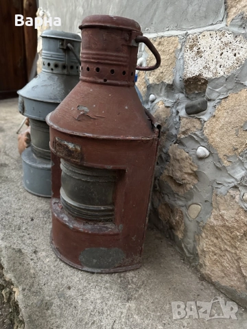 Стари корабни фенери, снимка 3 - Антикварни и старинни предмети - 56106410