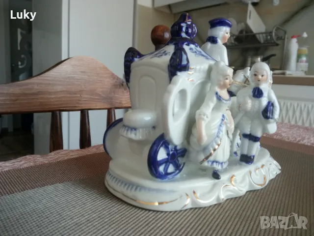 Прекрасно,антикварно ,произведение на изкуството.Порцелан., снимка 3 - Антикварни и старинни предмети - 47949243