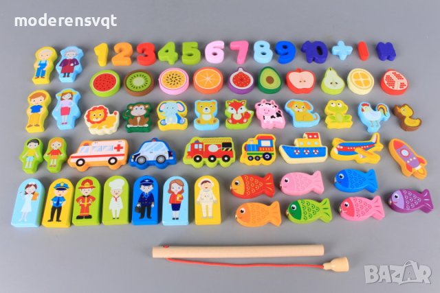 Дървена дъска сортер за учене, смятане, форми 7в1, снимка 6 - Образователни игри - 41878560