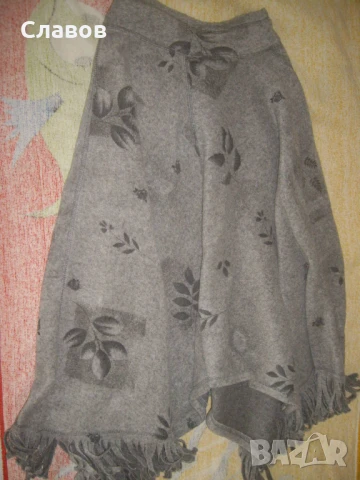 Дълга кашмирена пола в сиво