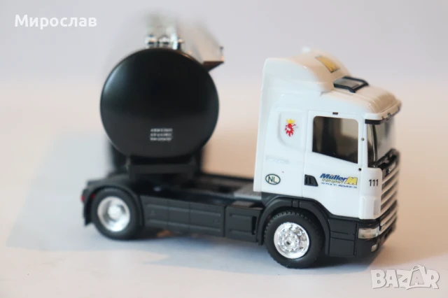 HERPA H0 1/87 SCANIA СИЛОЗ ЦИСТЕРНА МОДЕЛ КОЛИЧКА КАМИОН, снимка 5 - Колекции - 50558568