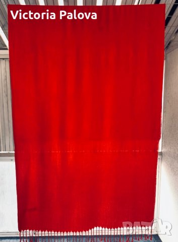 Голям червен шал, снимка 3 - Шалове - 39153742