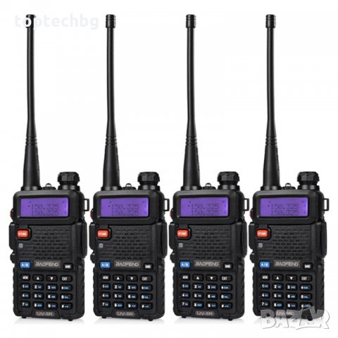 4 броя Двубандова радиостанция UV-5R baofeng, снимка 2 - Екипировка - 34708194