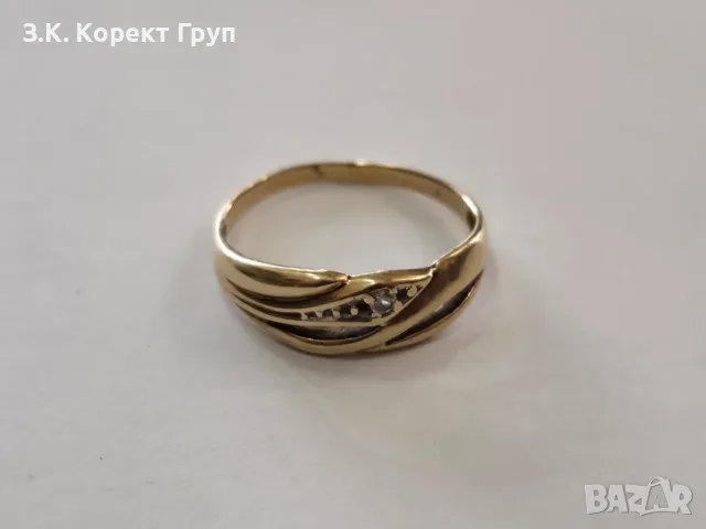 Дамски златен пръстен 14К 585 / 2,25 гр., снимка 3 - Пръстени - 55857858