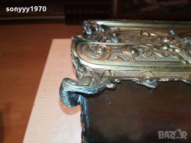 МЕД/МЕСИНГОВА ТЕЖКА КУТИЯ ОТ ФРАНЦИЯ 0611211956, снимка 11 - Антикварни и старинни предмети - 34718105