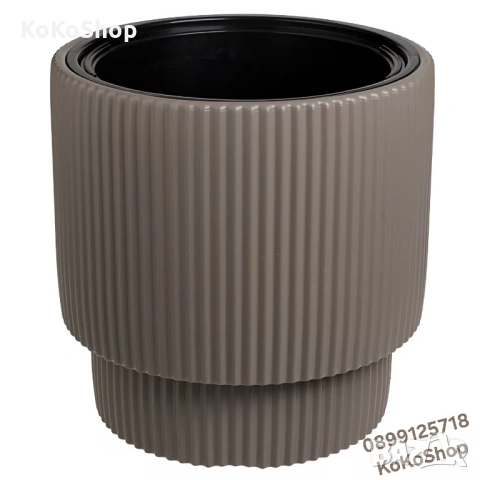 Кашпа 36x36.5 см. - голяма пластмасова кашпа, снимка 2 - Саксии и кашпи - 53478493