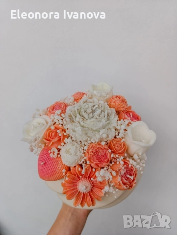 Букет от ароматен соев восък, снимка 6 - Подаръци за жени - 52570610