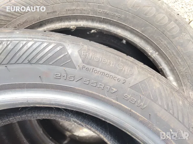 3 бр. летни гуми Goodyear 215/55/17, снимка 4 - Гуми и джанти - 56195285