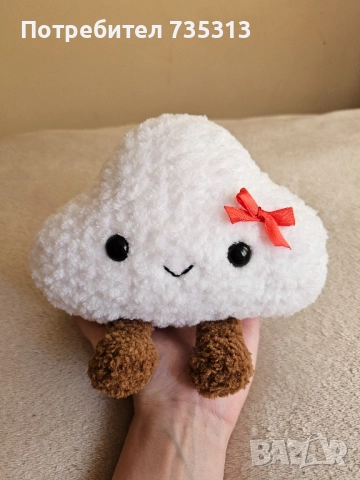 Ръчно плетено Jellycat облаче, снимка 5 - Плюшени играчки - 51431821