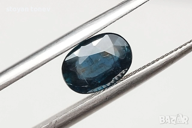 Естествен ненагряван син сапфир 0.97 карата от Мадагаскар! Сертифициран!, снимка 11 - Други - 53716405