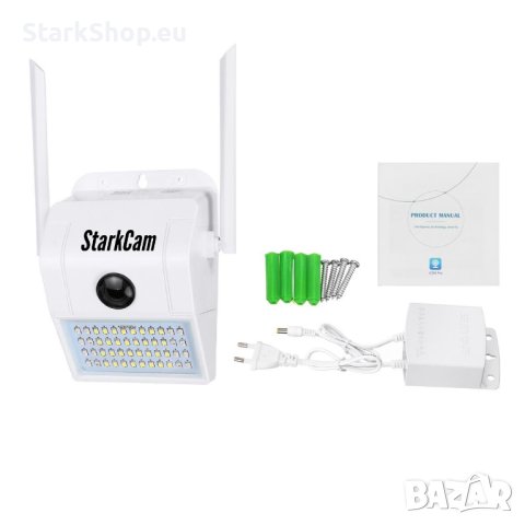 2в1 ТОП КАМЕРА с LED лампа прожектор за видеонаблюдение подарък карта microsd 64gb камери, снимка 4 - IP камери - 41820499