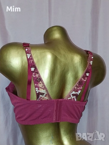 Ulla Popken 100 C Червен дантелен сутиен , снимка 6 - Бельо - 53290575