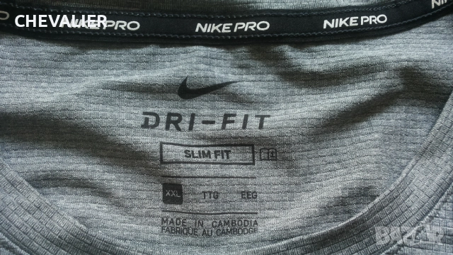 NIKE PRO DRI-FIT T-Shirt Размер XXL мъжка тениска 43-67, снимка 10 - Тениски - 51782493