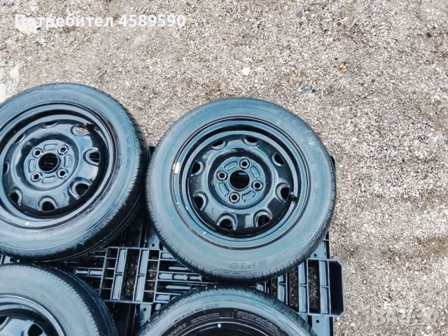 4бр.Оригинални железни джанти 13цола 4x100+ГУМИ за Kia Picanto,Hyundai i10,Suzuki Alto,Wagon, снимка 6 - Гуми и джанти - 52977503