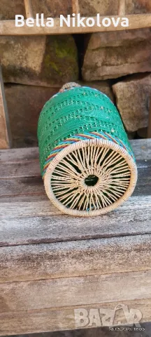 Плетено шише , снимка 3 - Антикварни и старинни предмети - 50435070