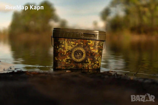 Forgotten Flavours Flecktarn Bucket 10L – Стилна и Здрава, снимка 3 - Стръв и захранки - 53647456