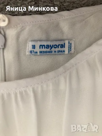 Детска рокля Mayoral, ръст 167 см, снимка 8 - Детски рокли и поли - 49190564