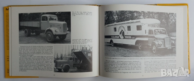Книга с историята на Mercedes-Benz Daimler Trucks товарни камиони автомобили ремаркета , снимка 3 - Други - 52044038