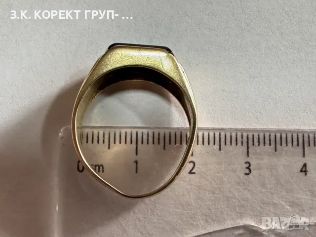 Златен пръстен 14к, 6,58гр, снимка 4 - Пръстени - 49934878