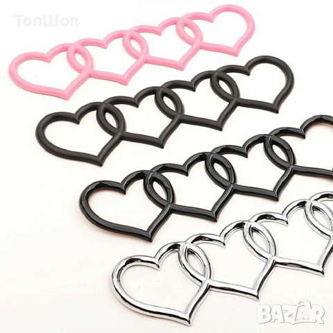 Емблема за Audi / Ауди четири сърца - 4 Модела, снимка 4 - Аксесоари и консумативи - 36514370