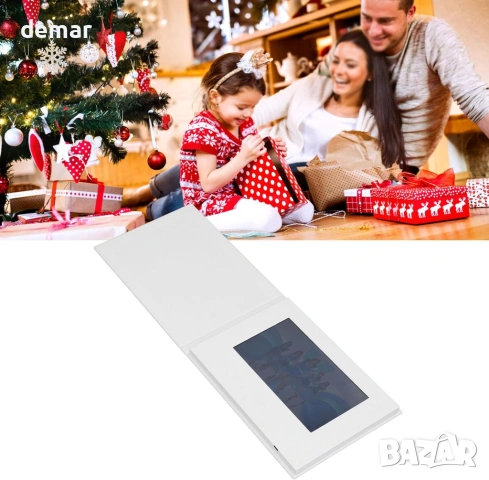 Видео поздравителна картичка LICAEVEY, HD 7-инчов IPS сензорен екран, 4GB памет, снимка 5 - Друга електроника - 53836459