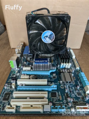 Комплект процесор AMD X4 965 с дъно Gigabyte GA-790XTA-UD4 + голямо охлаждане, снимка 5 - Дънни платки - 48592989