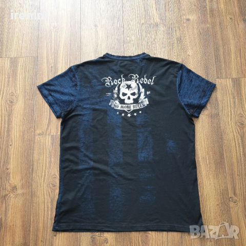 Страхотна мъжка тениска  ROCK LABEL  размер XL , снимка 5 - Тениски - 36277467