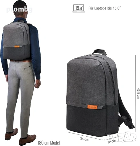 бизнес раница за лаптоп, 15,6 инча, EVERKI,  Германия, снимка 1