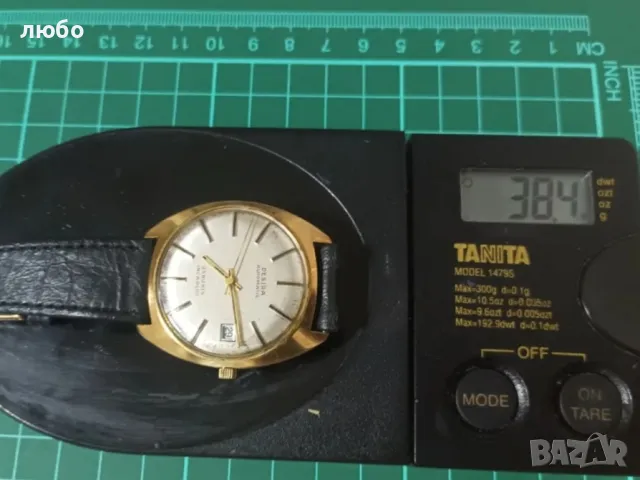 Часовник DESIRA AUTOMATIC 25 RUBÍS -14 к 585 Златна Каса Работещ , снимка 7 - Мъжки - 47295159