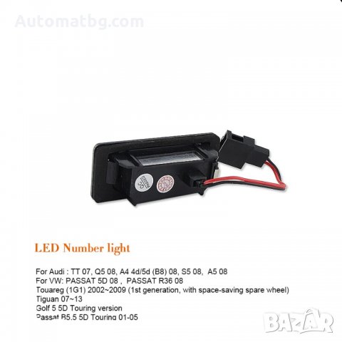 Диодни плафони Automat, Осветление за номер, Audi, VW, снимка 2 - Аксесоари и консумативи - 34112160