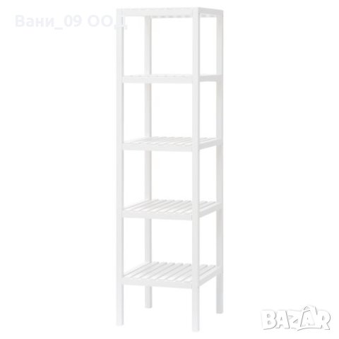 Висока бяла етажерка за баня, снимка 3 - Етажерки - 42252259